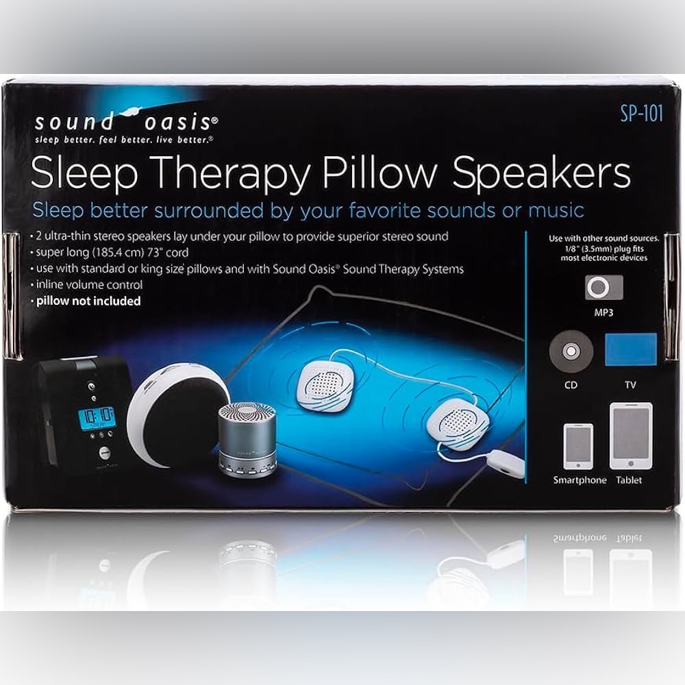 Sound Oasis Sleep Therapy Pillow Speakers - Picture 3 of 5